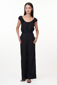 Allen Linen Pants in Black