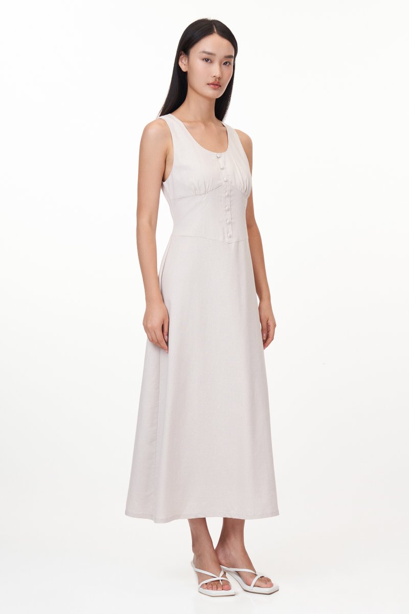 Fayre Linen Midi Dress