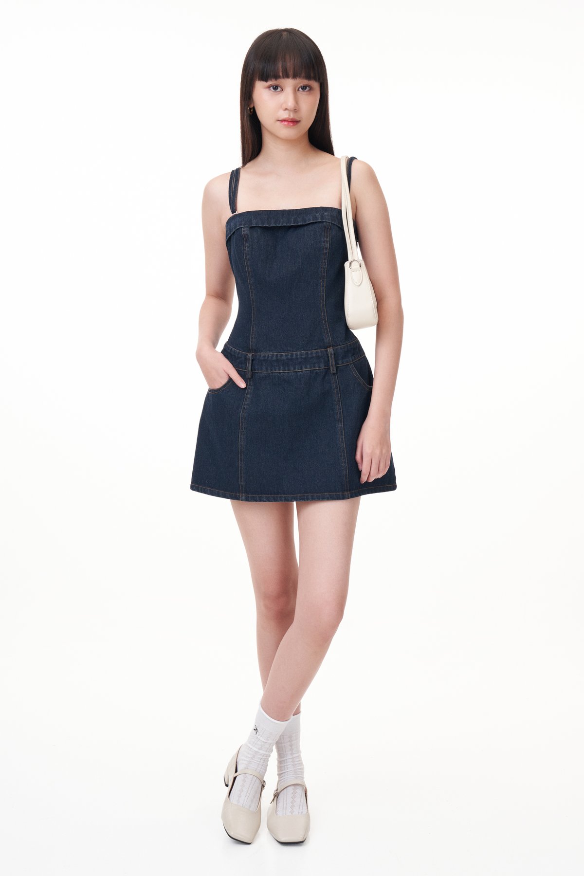 Gabine Denim Romper Dress