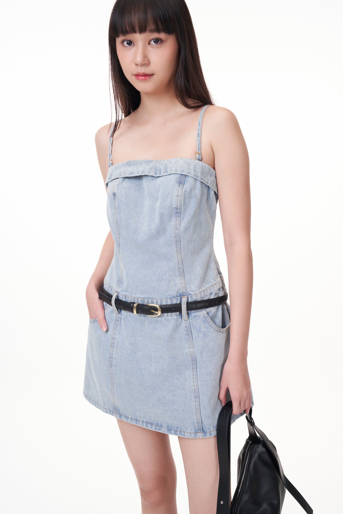 Gabine Denim Romper Dress The Closet Lover