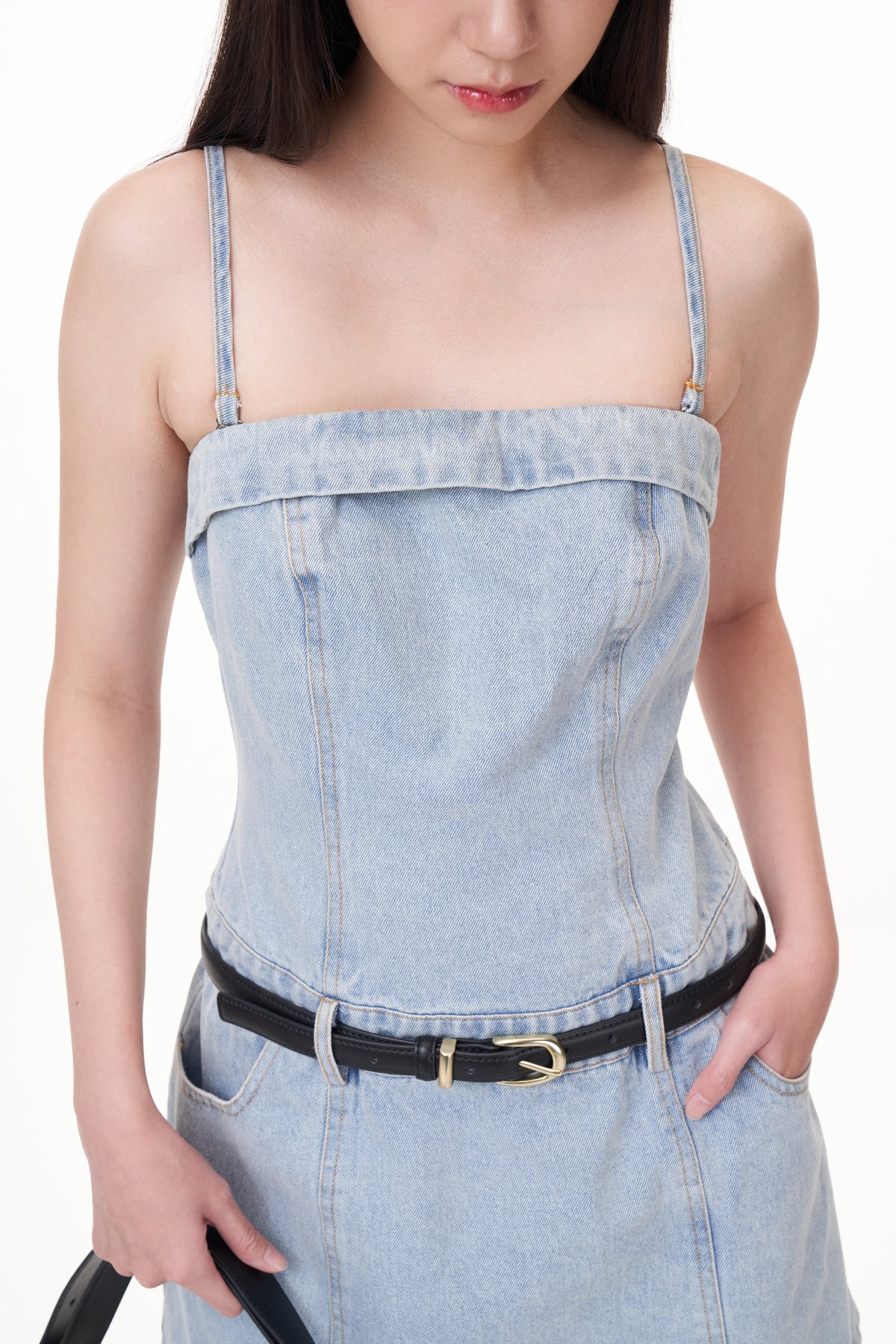 Gabine Denim Romper Dress The Closet Lover