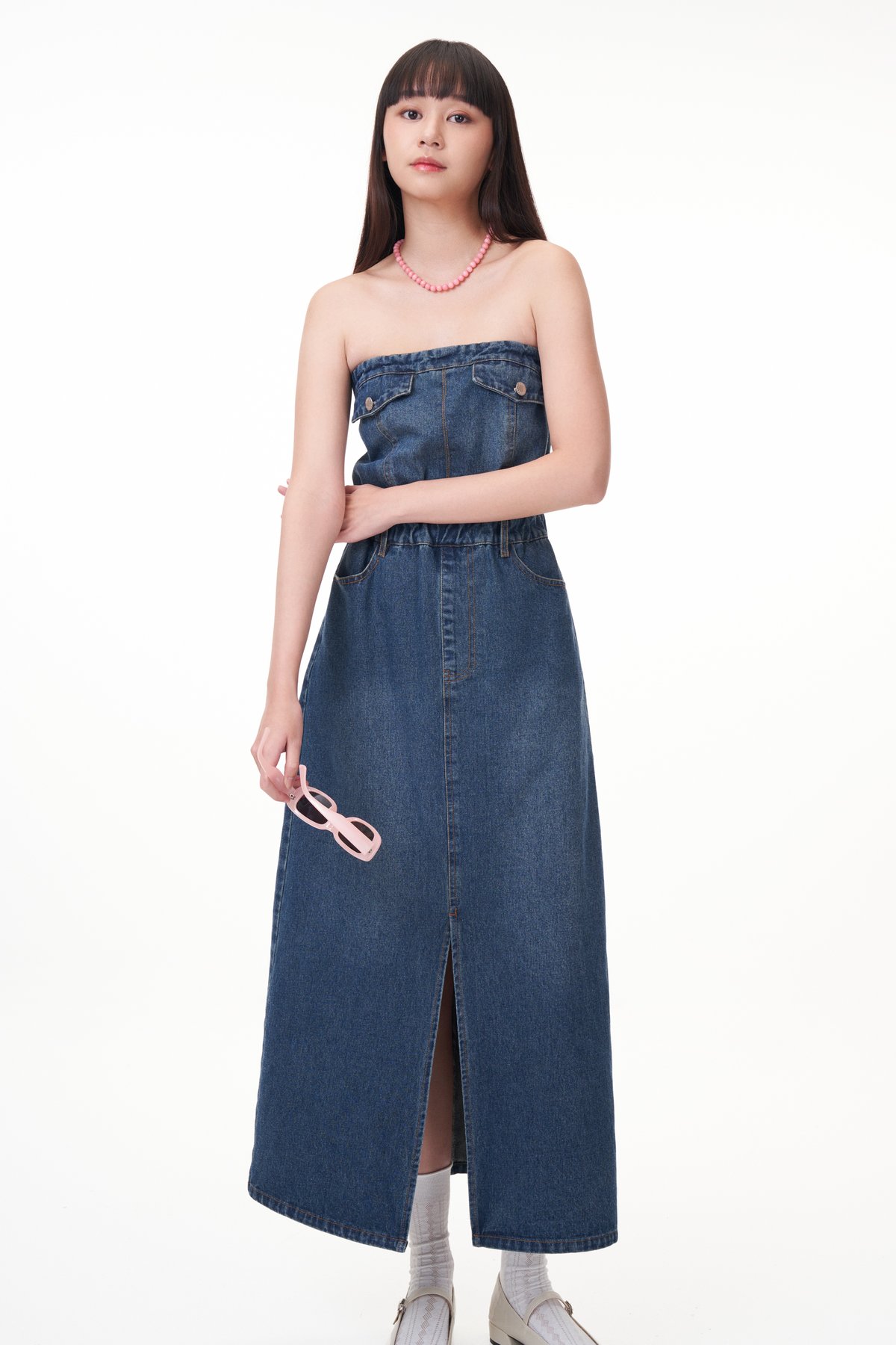 Lune Denim Tube Dress
