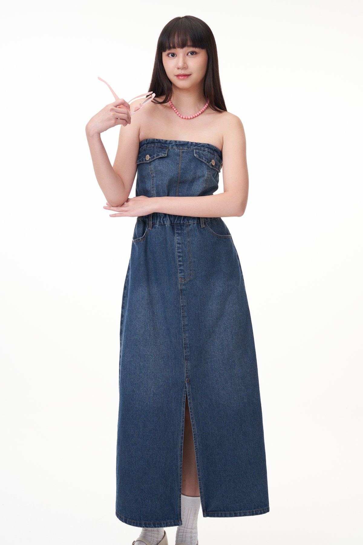 Lune Denim Tube Dress
