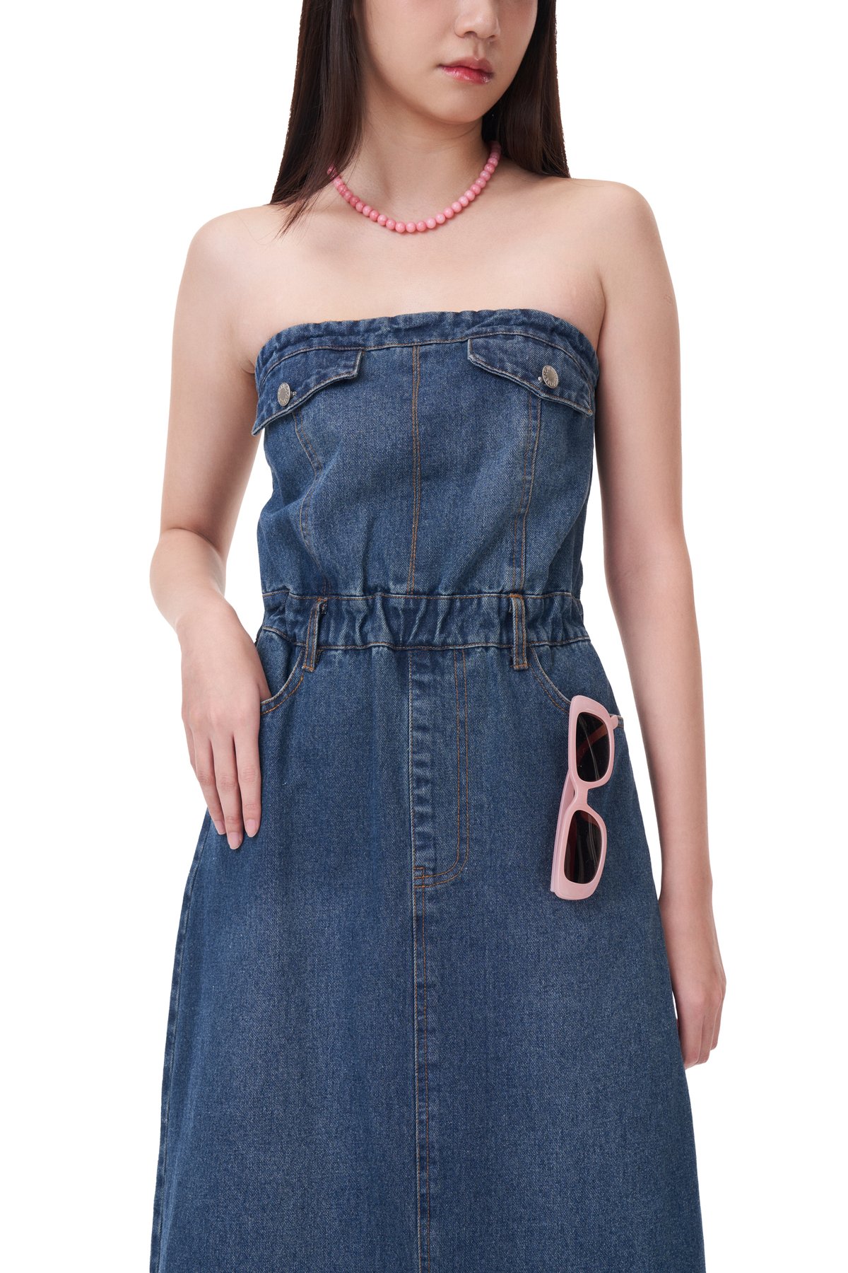 Lune Denim Tube Dress