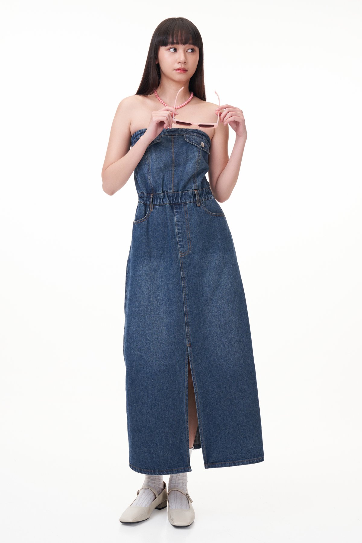 Lune Denim Tube Dress