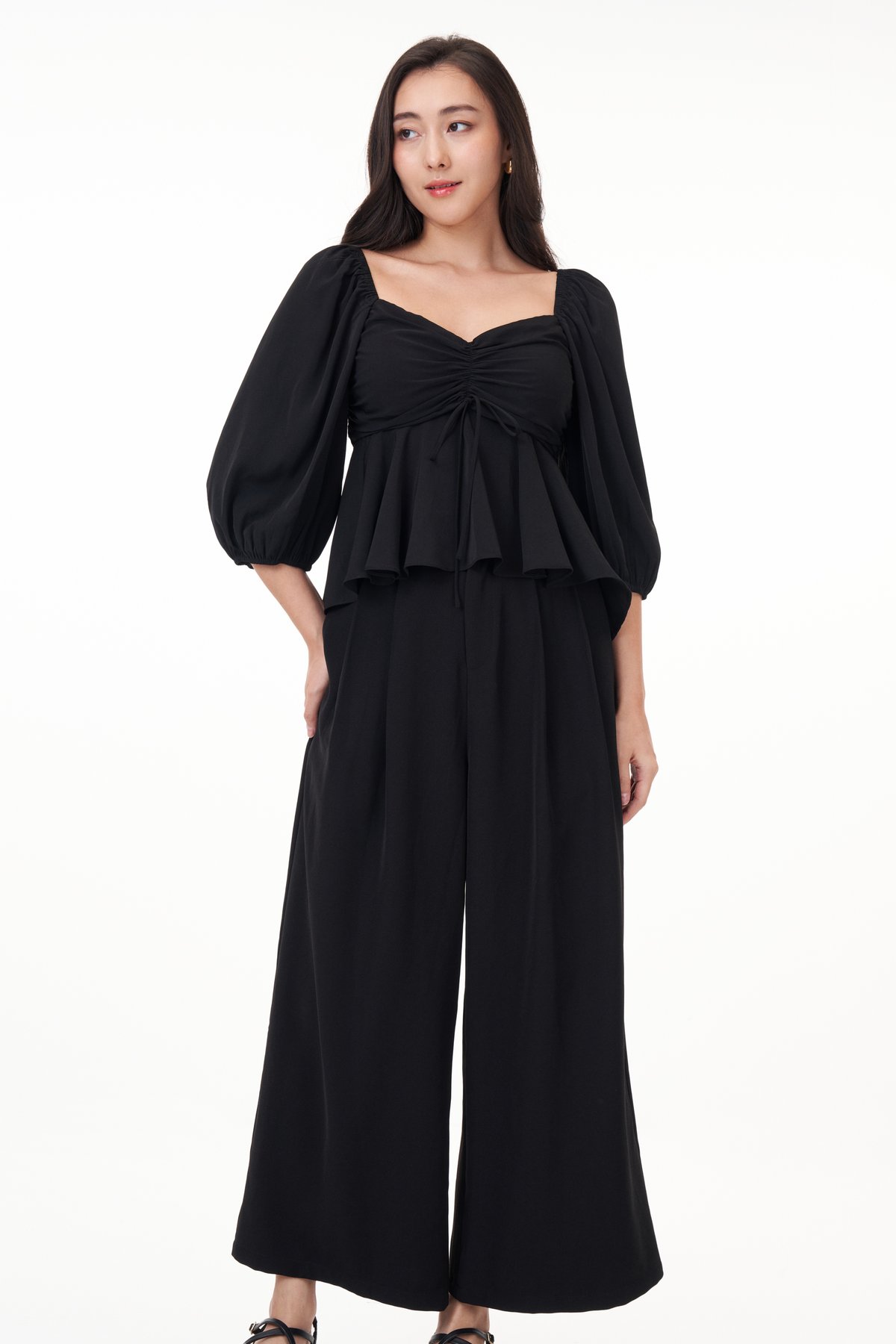 Suzy Padded Top in Black