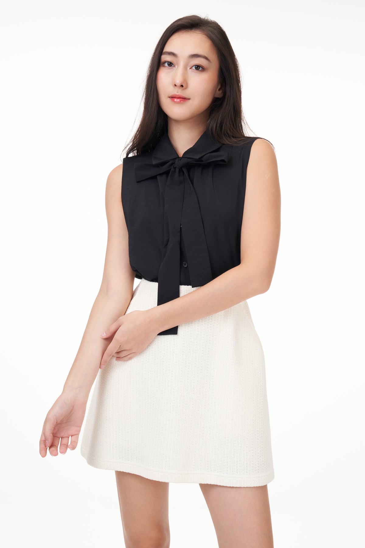 Berkley Ribbon Top in Black