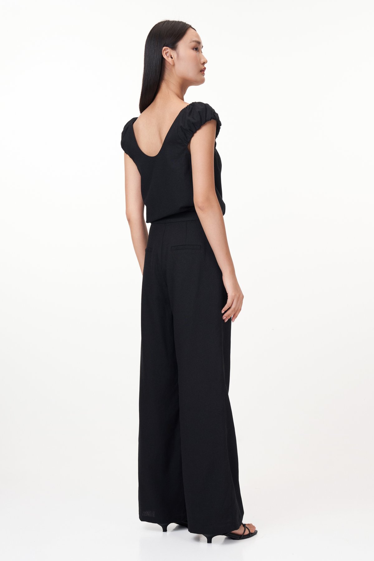 Allen Linen Pants in Black