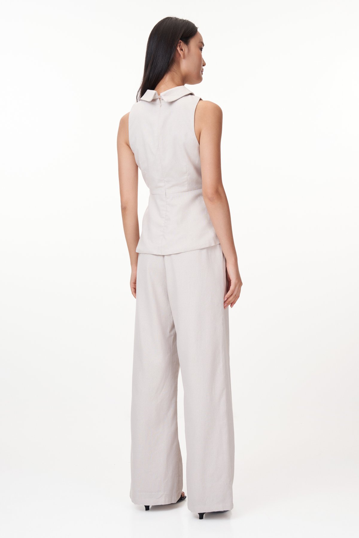 Allen Linen Pants in Stone