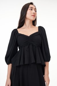 Suzy Padded Top in Black