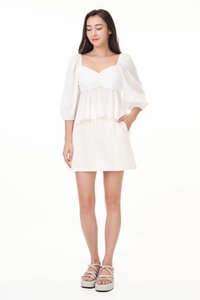 Suzy Padded Top in White