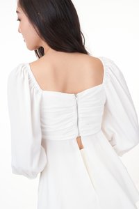 Suzy Padded Top in White