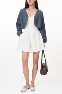 Raye Linen Shorts in White