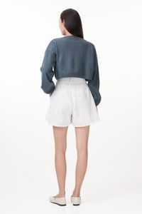 Raye Linen Shorts in White
