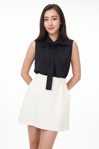 Berkley Ribbon Top in Black