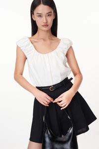 Raye Two Way Linen Top in White