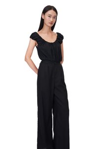 Allen Linen Pants in Black