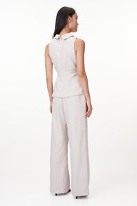Allen Linen Pants in Stone