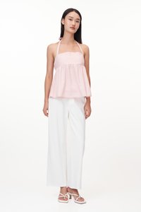 Talina Padded Coquette Halter Top in Pink