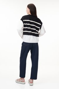 Levy Faux Two Piece Knit Pullover