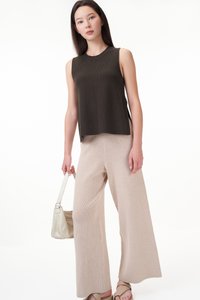 Niko Knitted Sleeveless Top in Truffle