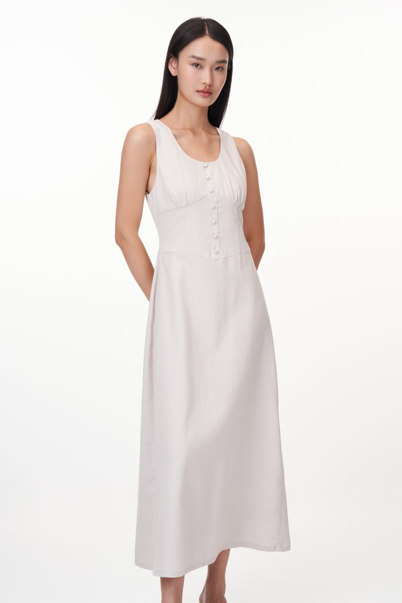 Fayre Linen Midi Dress