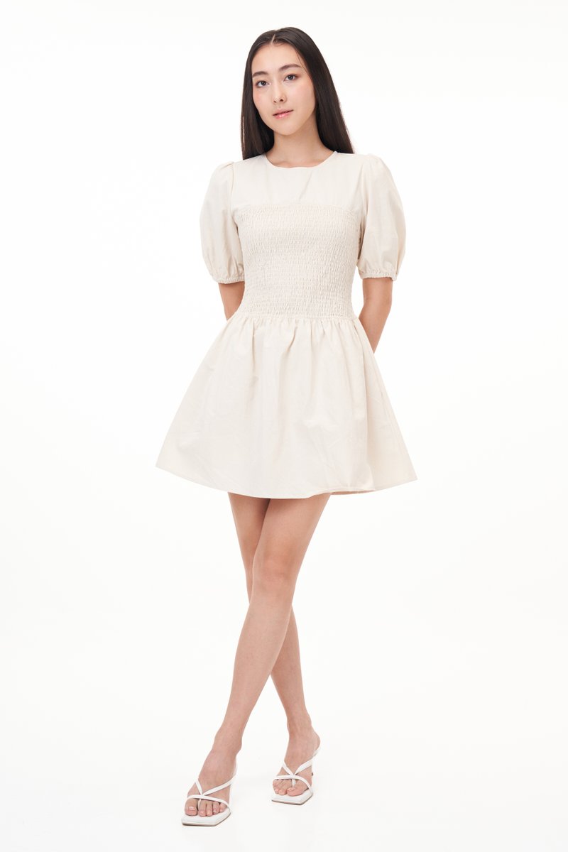 Elden Smocked Dress Romper
