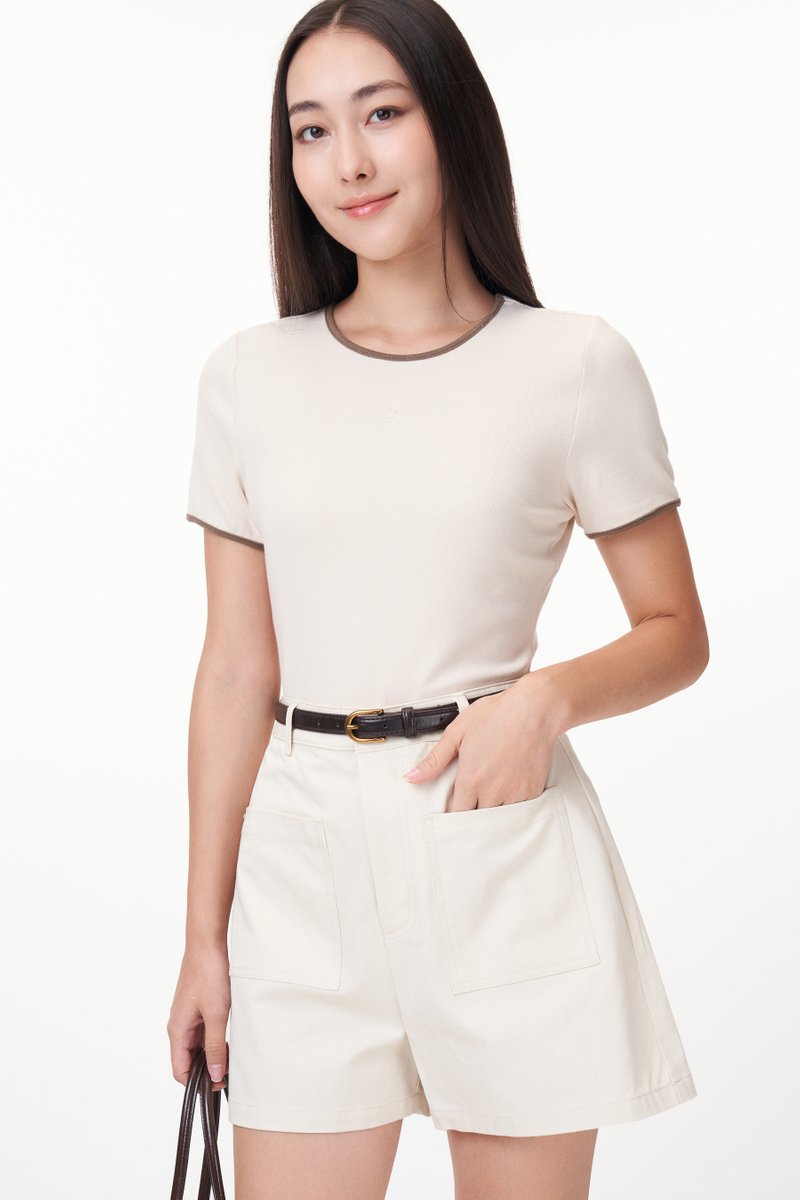 Landi Contrast Trim Logo Tee