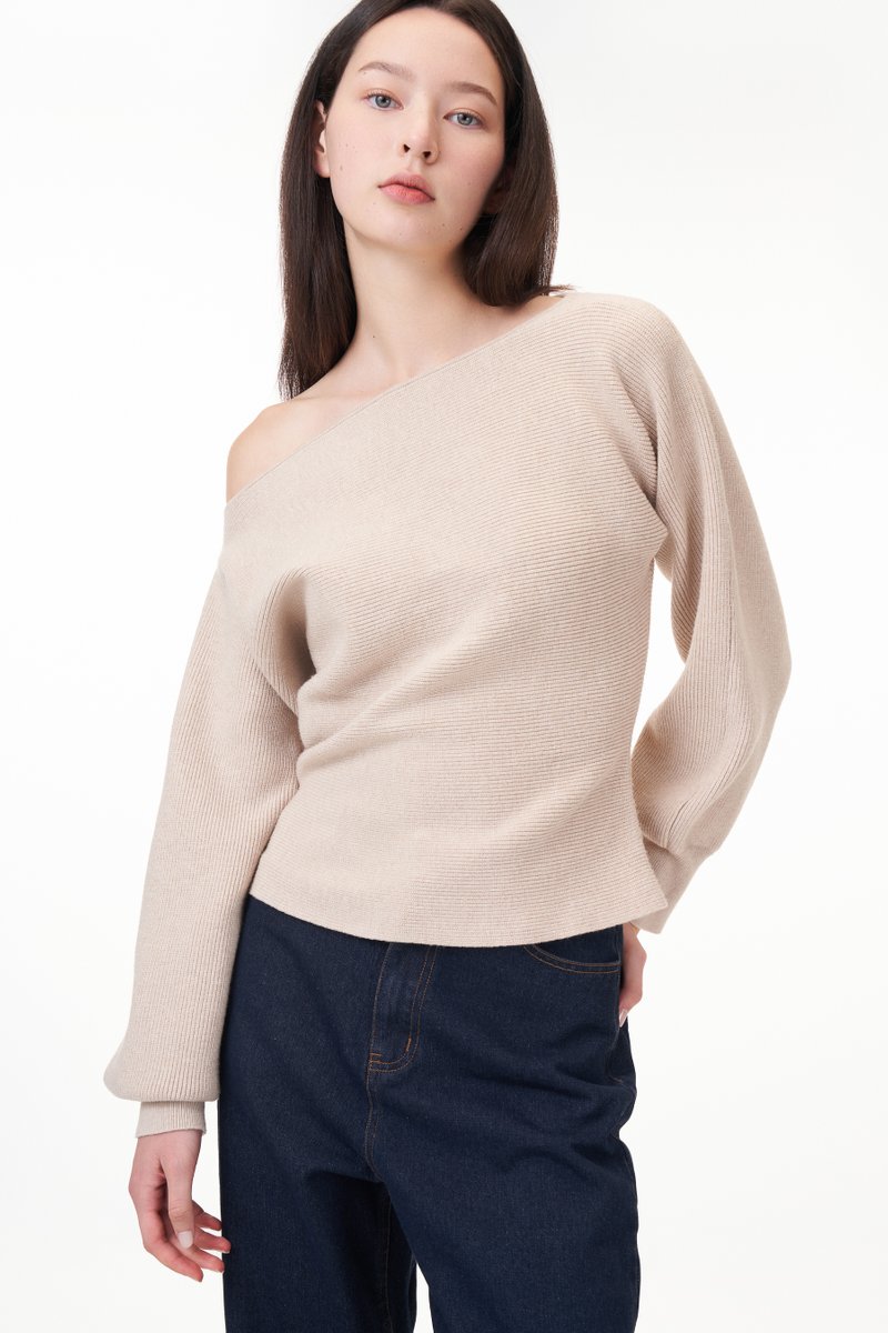 Niko Knitted Sleeve Top