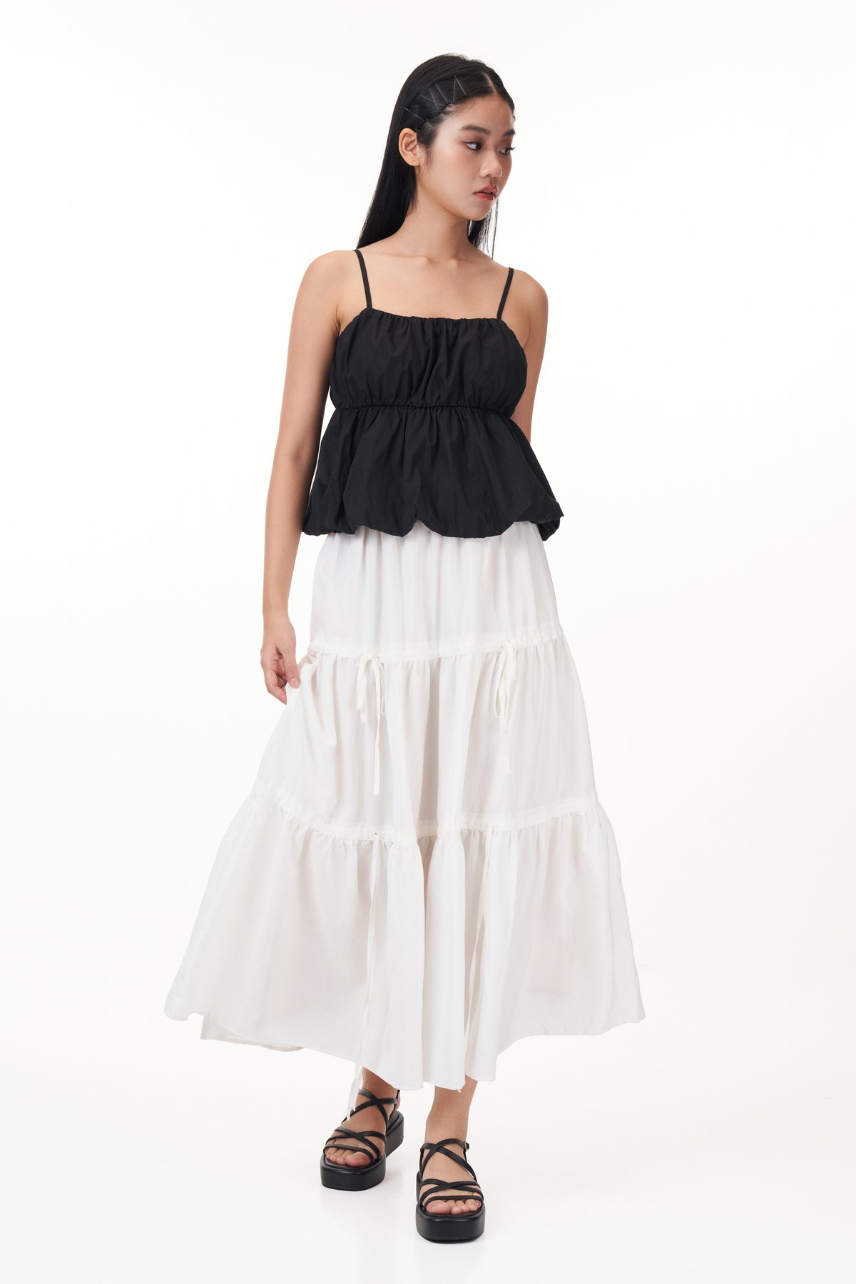 Atlyn Bubble Top in Black