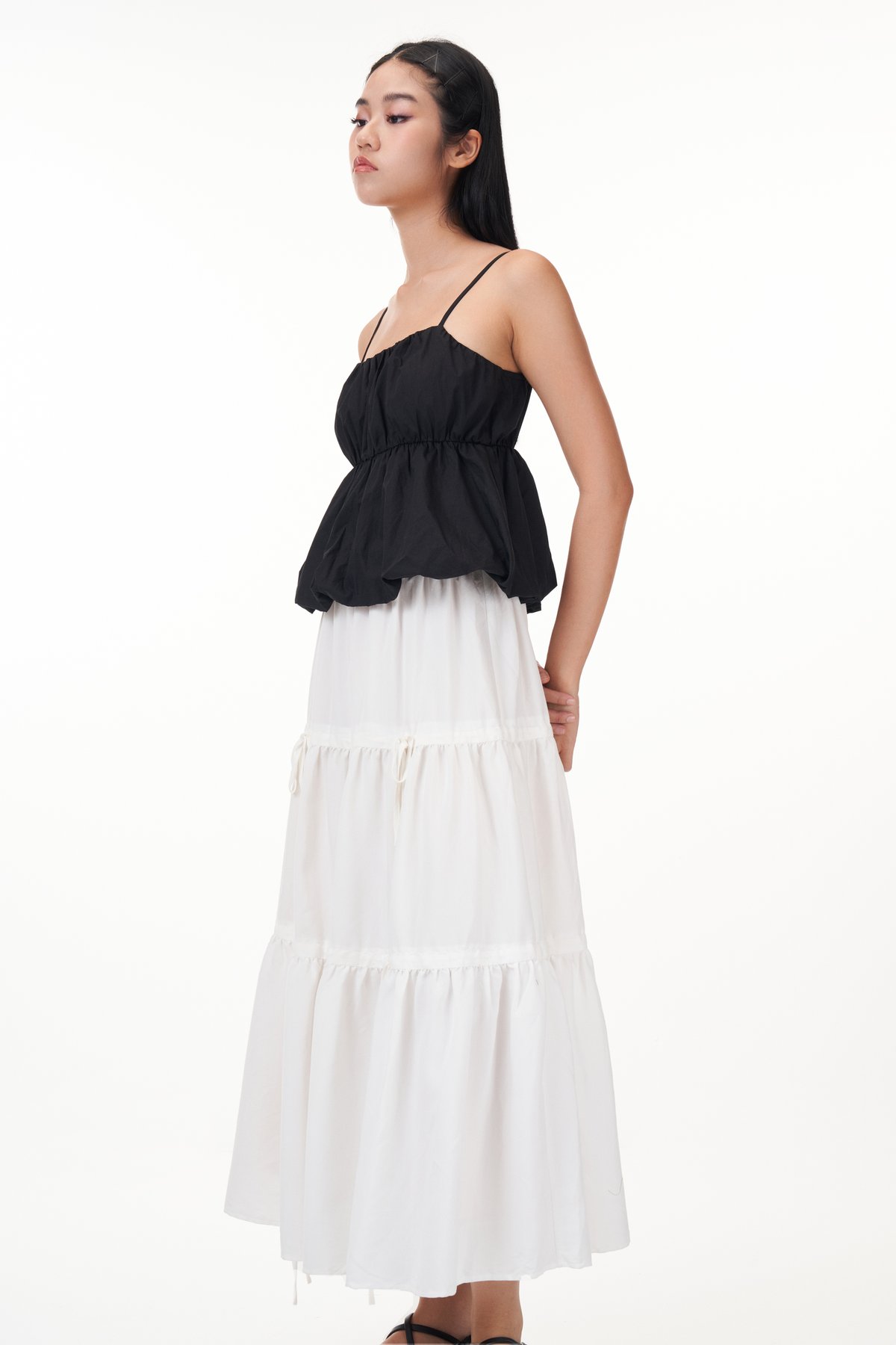 Atlyn Bubble Top in Black