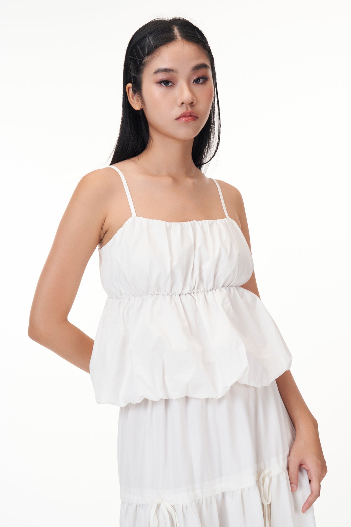 Atlyn Bubble Top in White