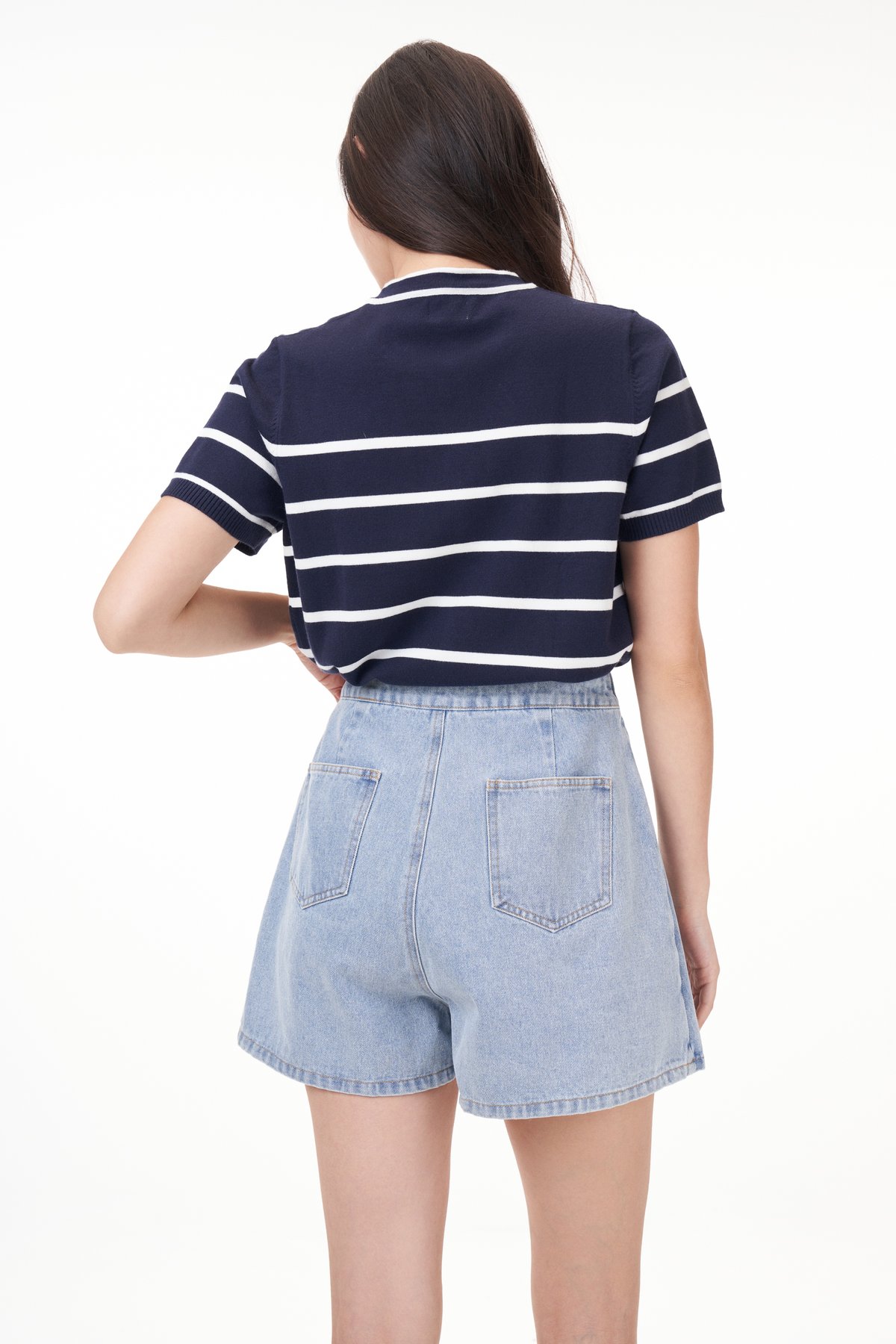 Kiyo Stripes Knit Top