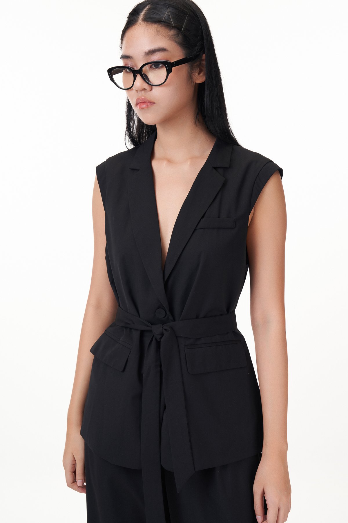 Zenda Vest in Black
