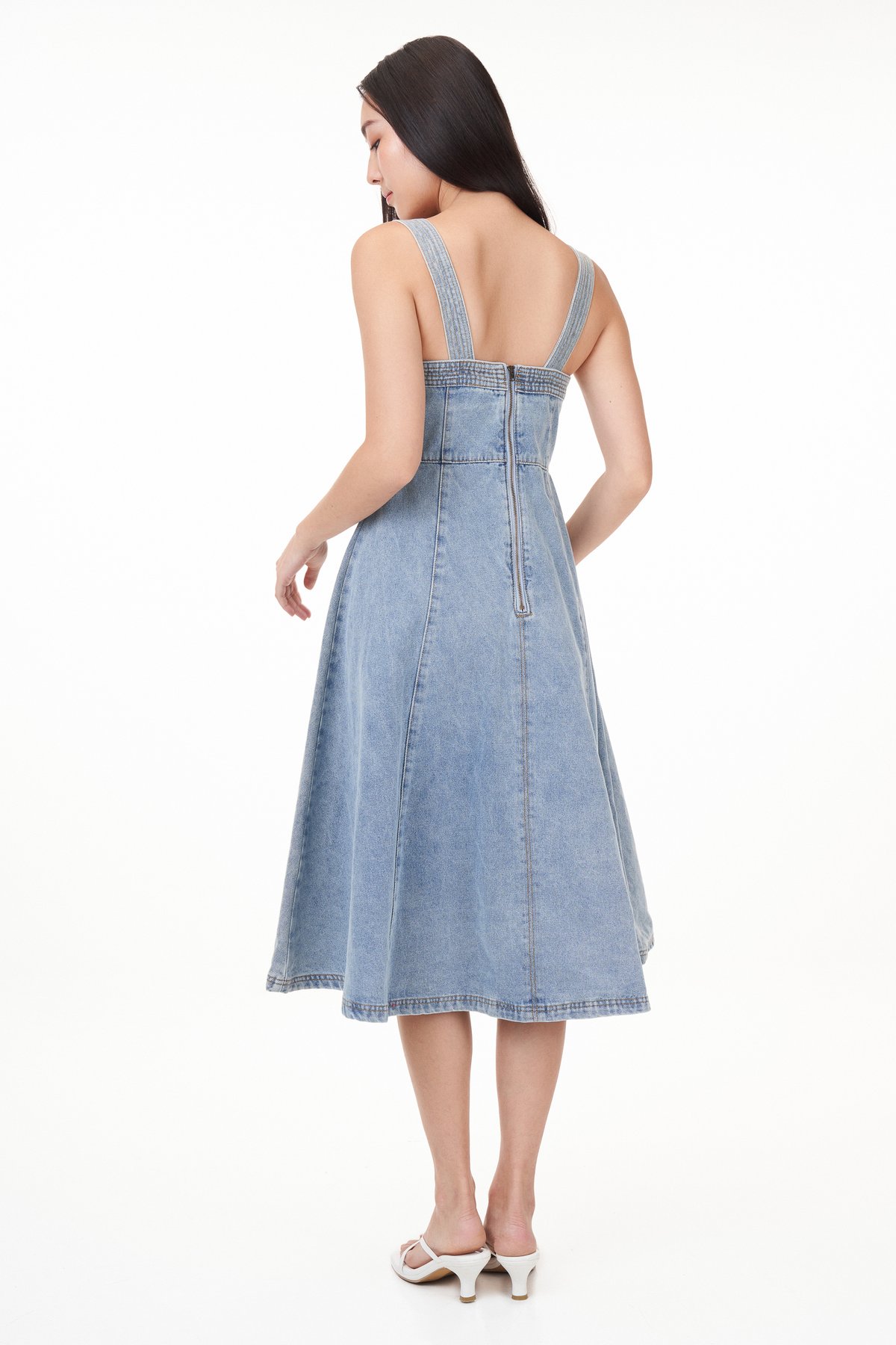 Zoen Denim Midi Dress