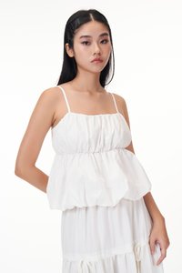 Atlyn Bubble Top in White