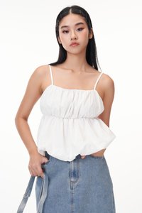 Atlyn Bubble Top in White
