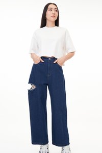 Tonya Side Slit Denim Jeans