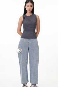 Gwen Twist Knot Top