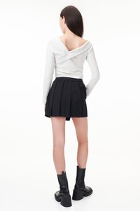 Jayden Boxer Waistband Pleated Skorts