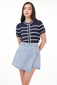 Kiyo Stripes Knit Top