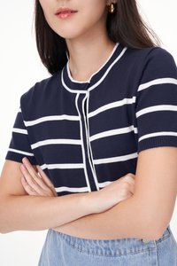 Kiyo Stripes Knit Top