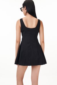 Terra Side Pleats Romper Dress
