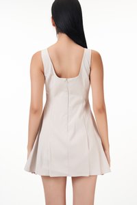 Terra Side Pleats Romper Dress