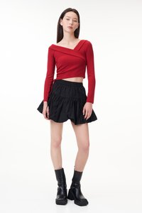 Trisse Bubble Skorts in Black