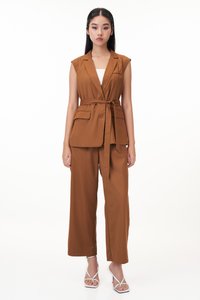 Zenda Vest in Brown