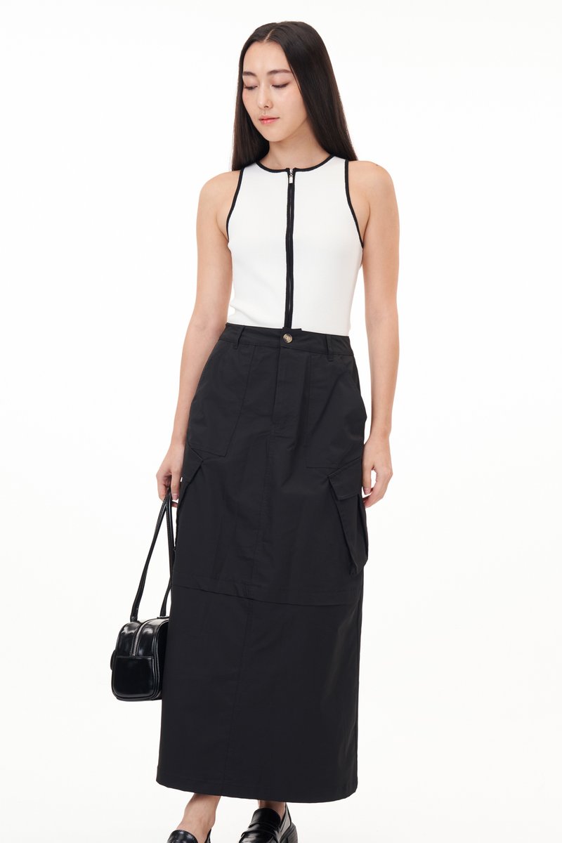 Dreya Cargo Pocket Flare Skirt