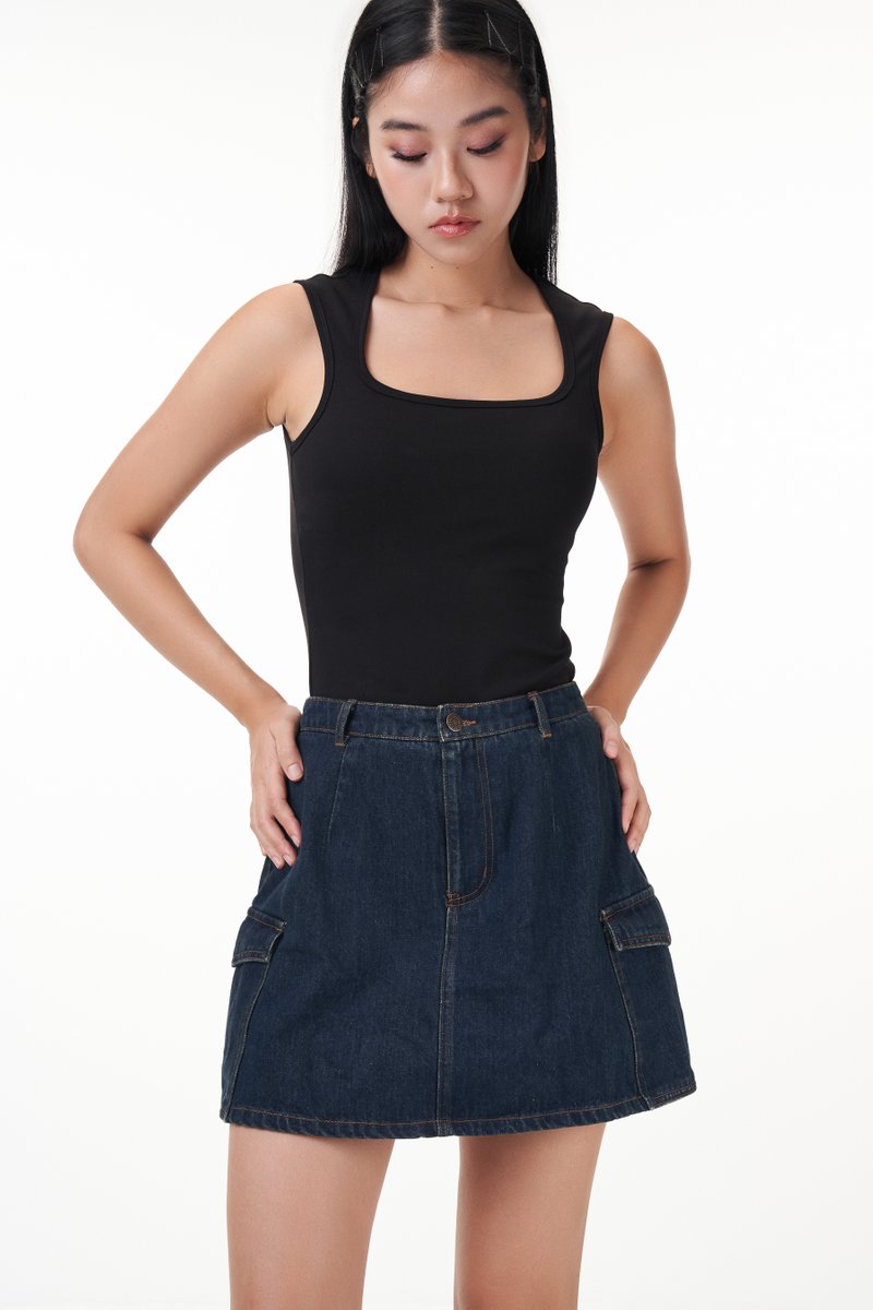 Ivan Denim Pocket Skorts