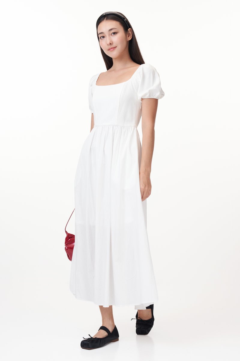 Kelly Square Neck Midi Dress