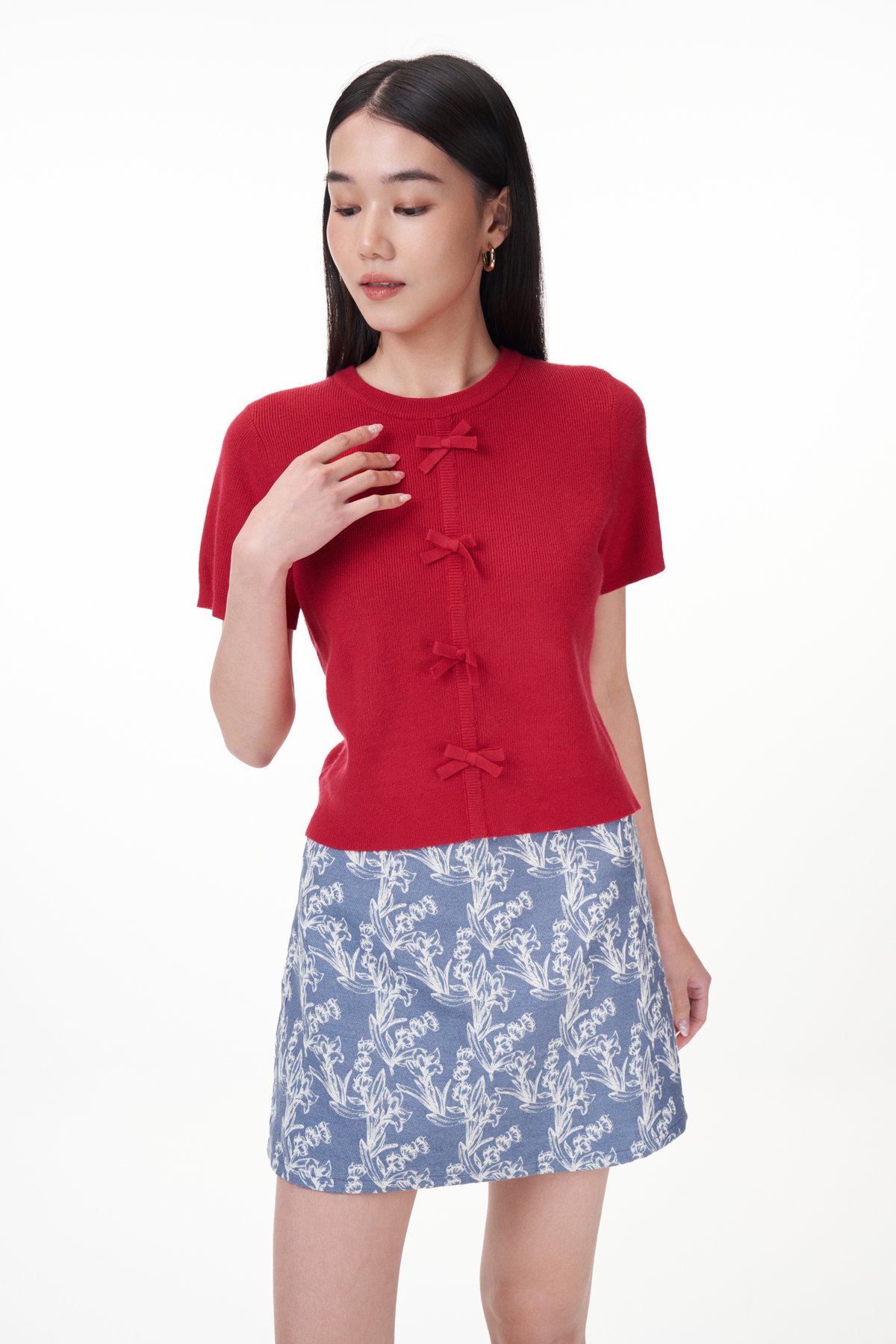 Aldina Ribbon Knit Top | The Closet Lover